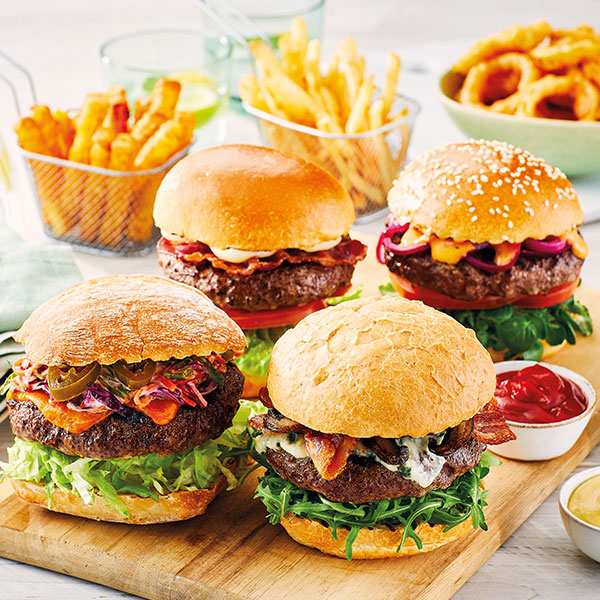 10 x British Grass-Fed Beef Burgers (Pack of 2)