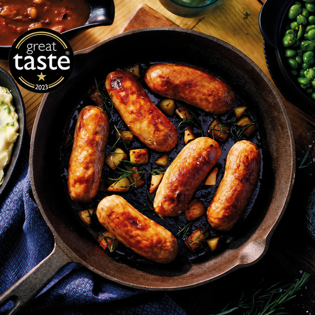 90% British Pork Sausages (Pack of 6)