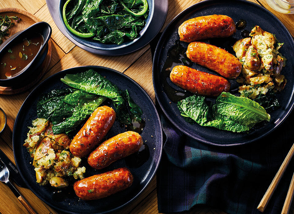 10 x 90% British Pork Sausages (Pack of 6)